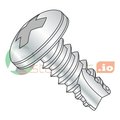 Newport Fasteners Thread Cutting Screw, #8 x 3/8 in, Zinc Plated Steel Pan Head Phillips Drive, 10000 PK 715052